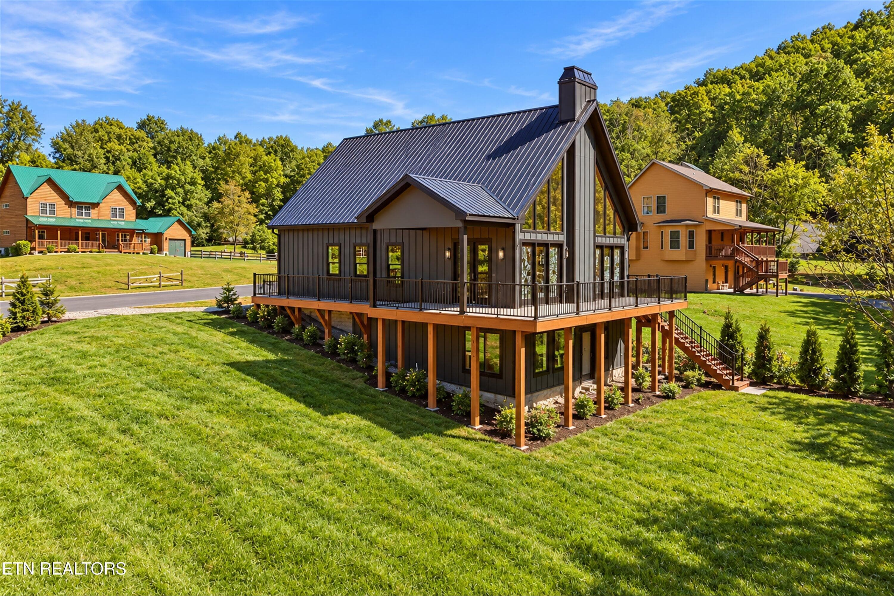 Virtually Staged Entry/Back Elevation - 3158 Thomas Headrick Rd, Sevierville, TN 37862, Sevierville