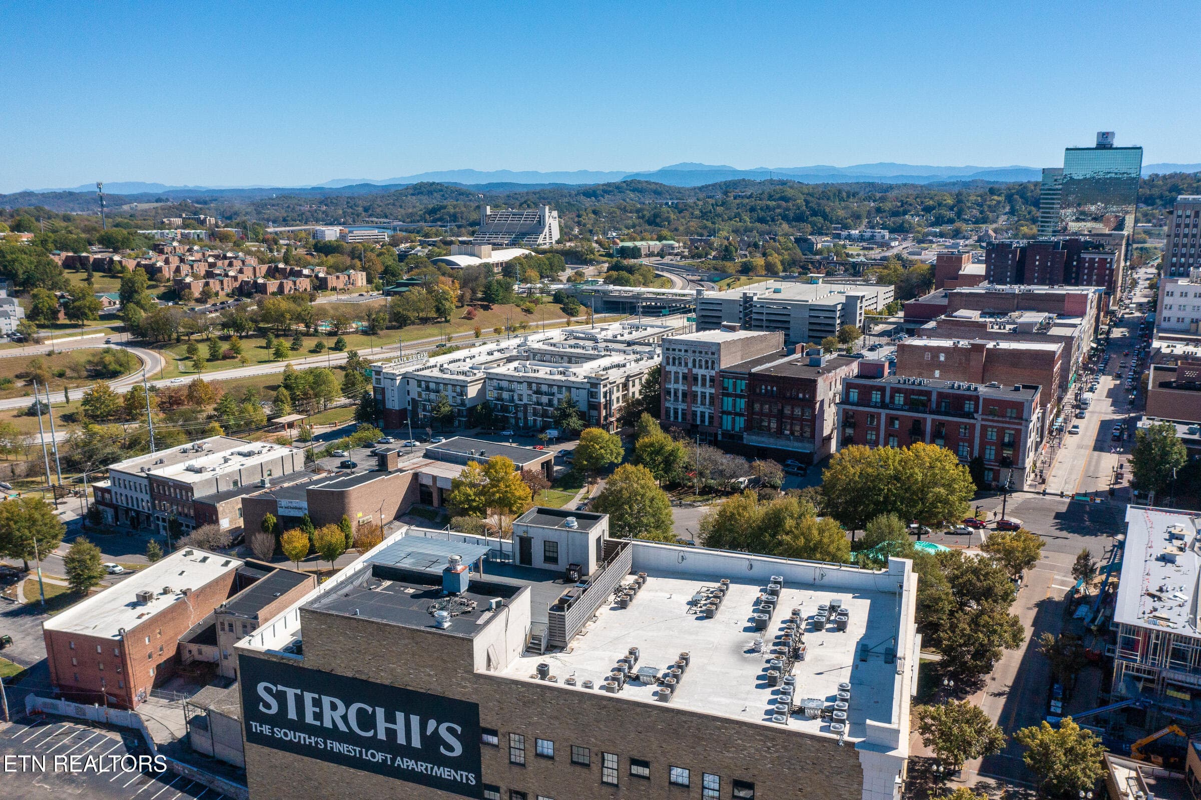 JBP_SterchiLoftsRooftopDRONETake2_2400px - 116 S Gay St 108, Knoxville, TN 37902, Knoxville