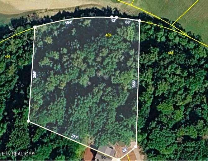 Lot boundaries - 170 Magnolia Lane, Sharps Chapel, TN 37866, Sharps Chapel