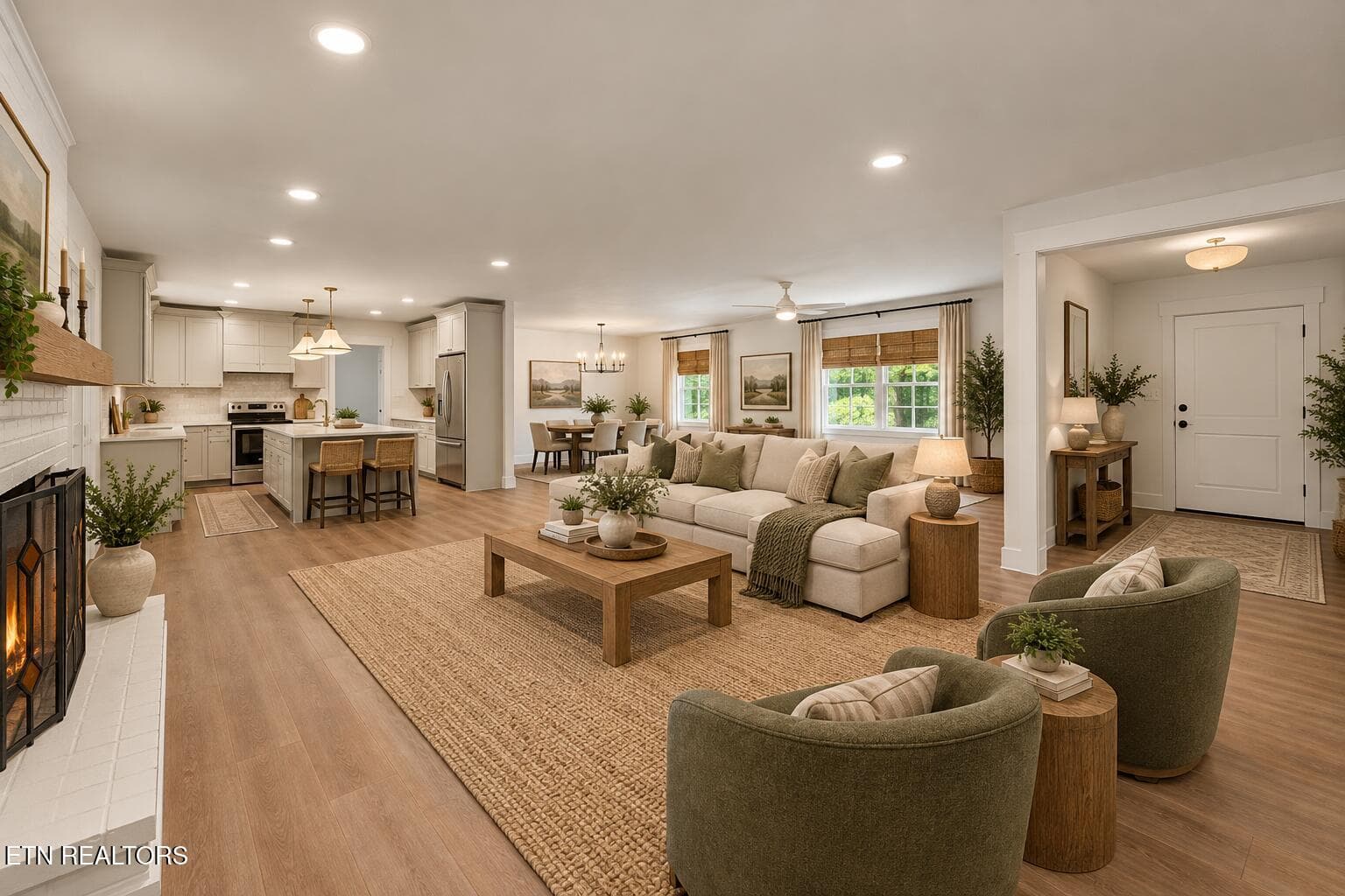 open concept virtually staged 1 - 1504 Roane State Hwy, Kingston, TN 37763