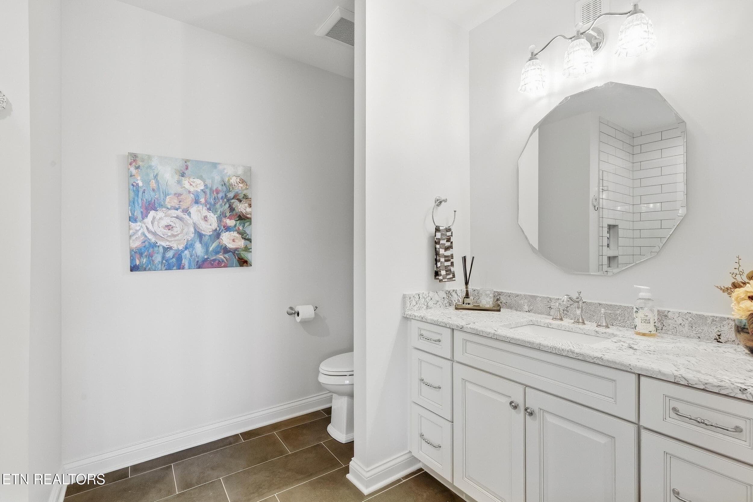 Finished Lower-Level Ensuite Bath - 2032 Cochran Rd, Maryville, TN 37803