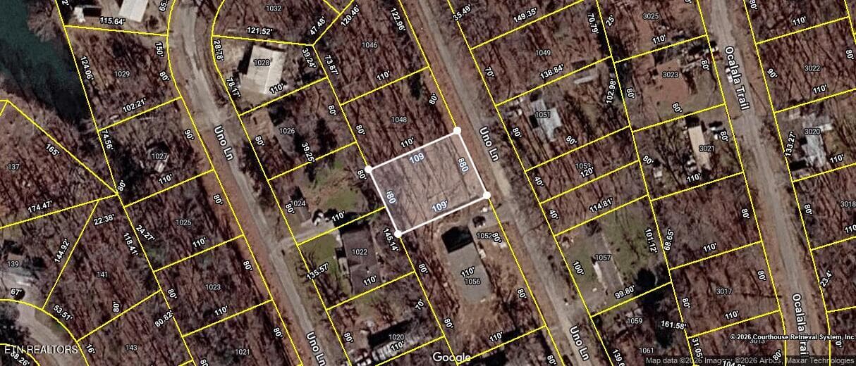 Aerial 1050 Uno Ln - 1050 Uno Lane, Crossville, TN 38572, Crossville