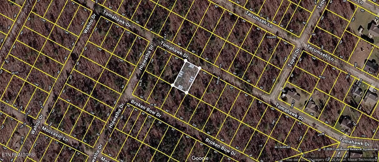 6032 Tomahawk aerial - 6032 Tomahawk Drive, Crossville, TN 38572, Crossville