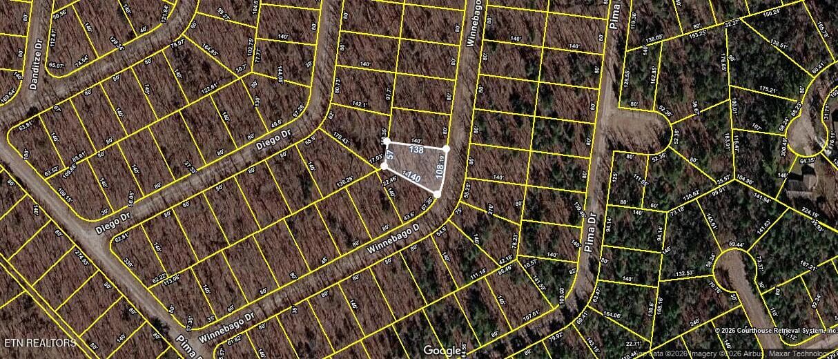 2038 Winnebago aerial - 2038 Winnebago Drive, Crossville, TN 38572, Crossville