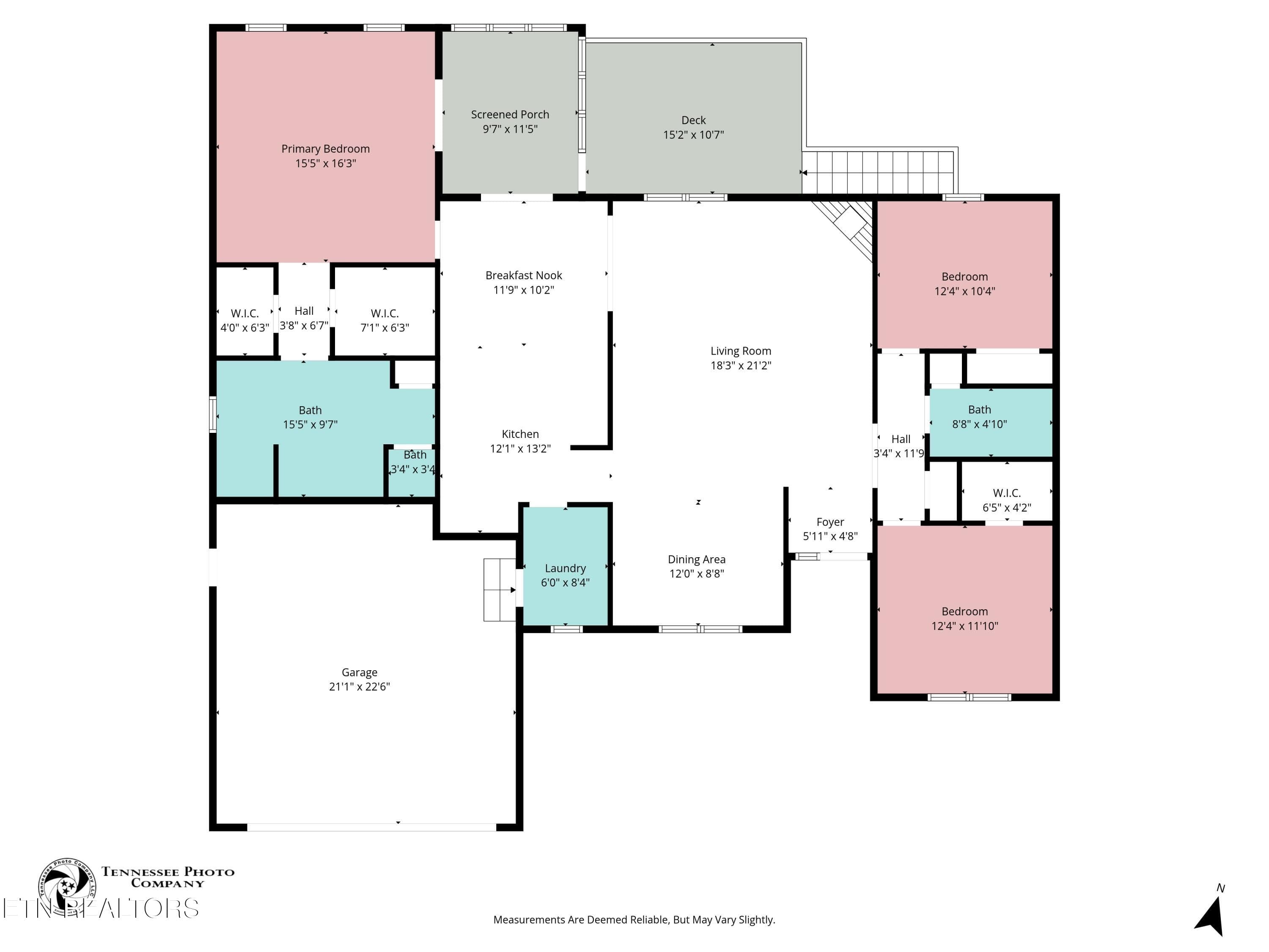Floorplan Main - 15 Ridge Crest Circle, Crossville, TN 38558, Crossville