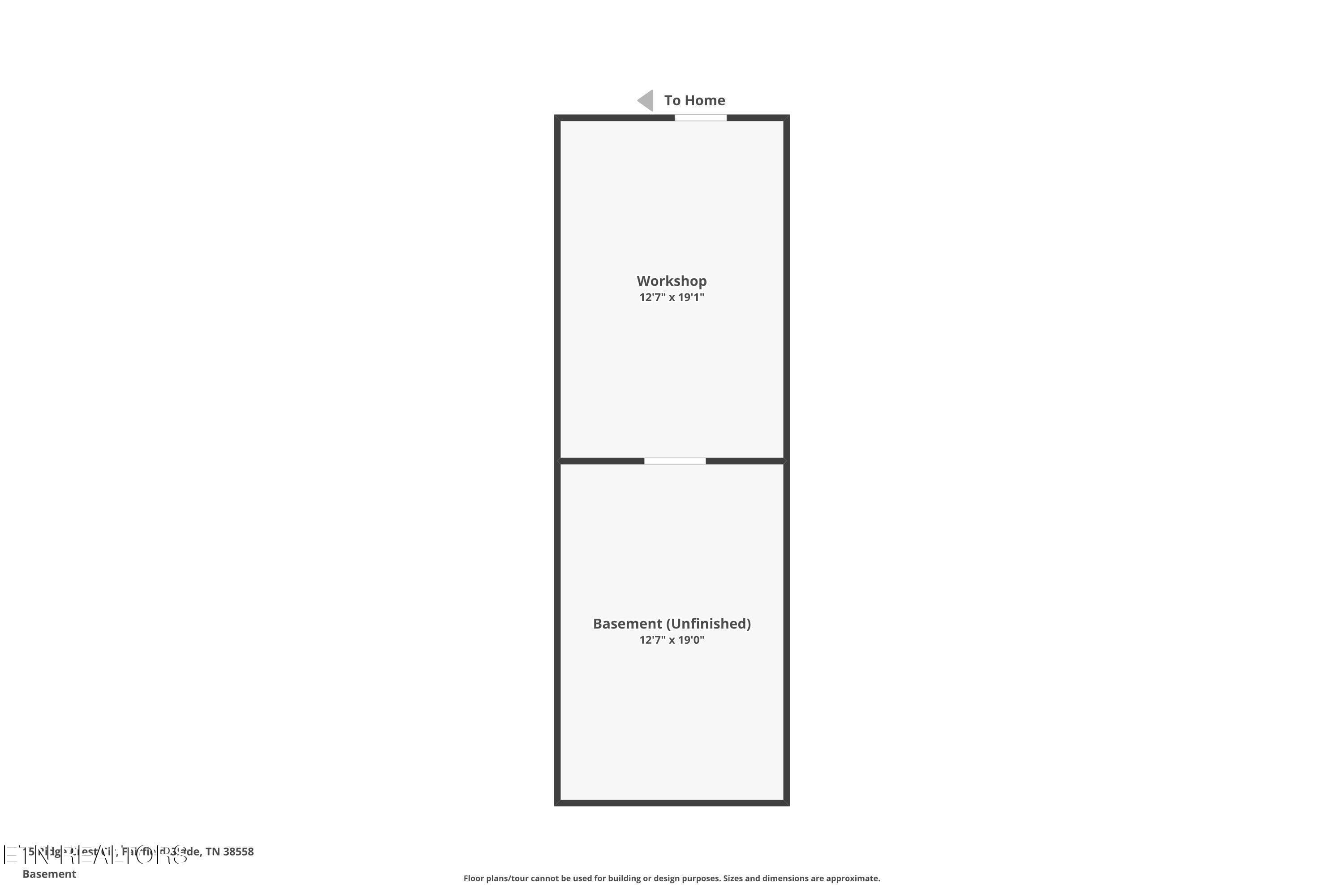 Floorplan Lower - 15 Ridge Crest Circle, Crossville, TN 38558, Crossville