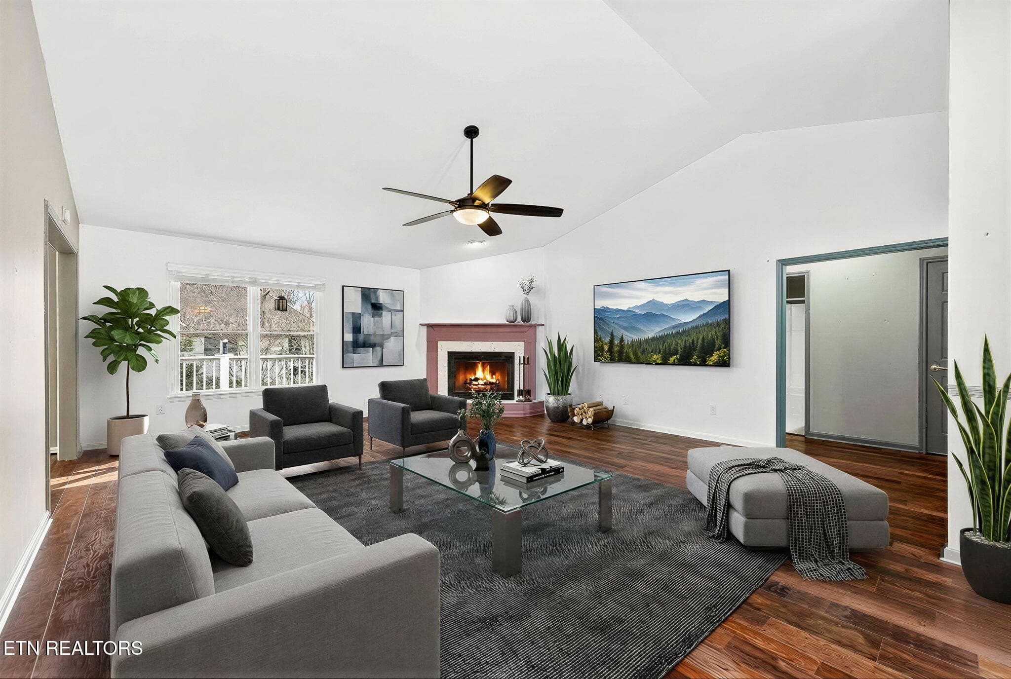 Virtually Staged Living Area - 15 Ridge Crest Circle, Crossville, TN 38558, Crossville