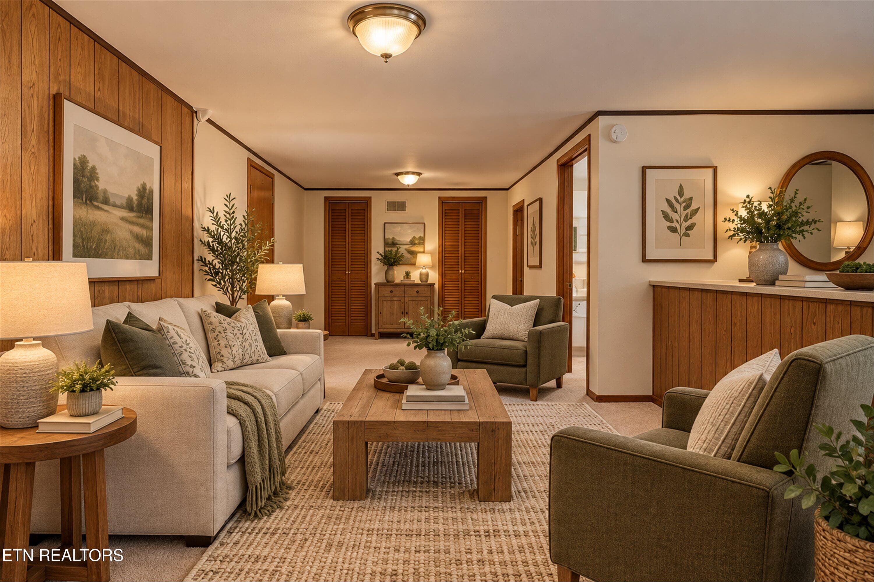Downstairs -BR/Kitchen/Office/Living RM - 4330 Larigo Drive, Knoxville, TN 37914, Knoxville