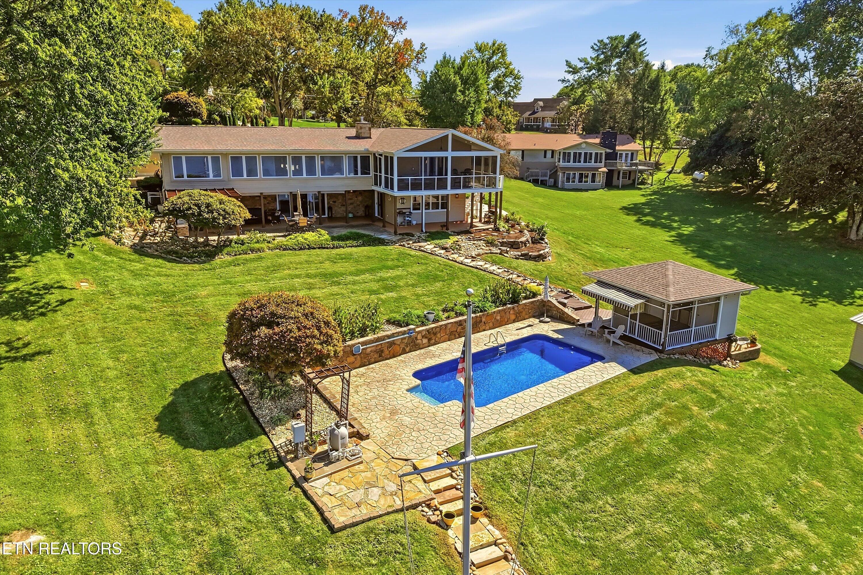 3ABack Yard w Pool - 4909 Scenic Point Channel, Louisville, TN 37777, Louisville