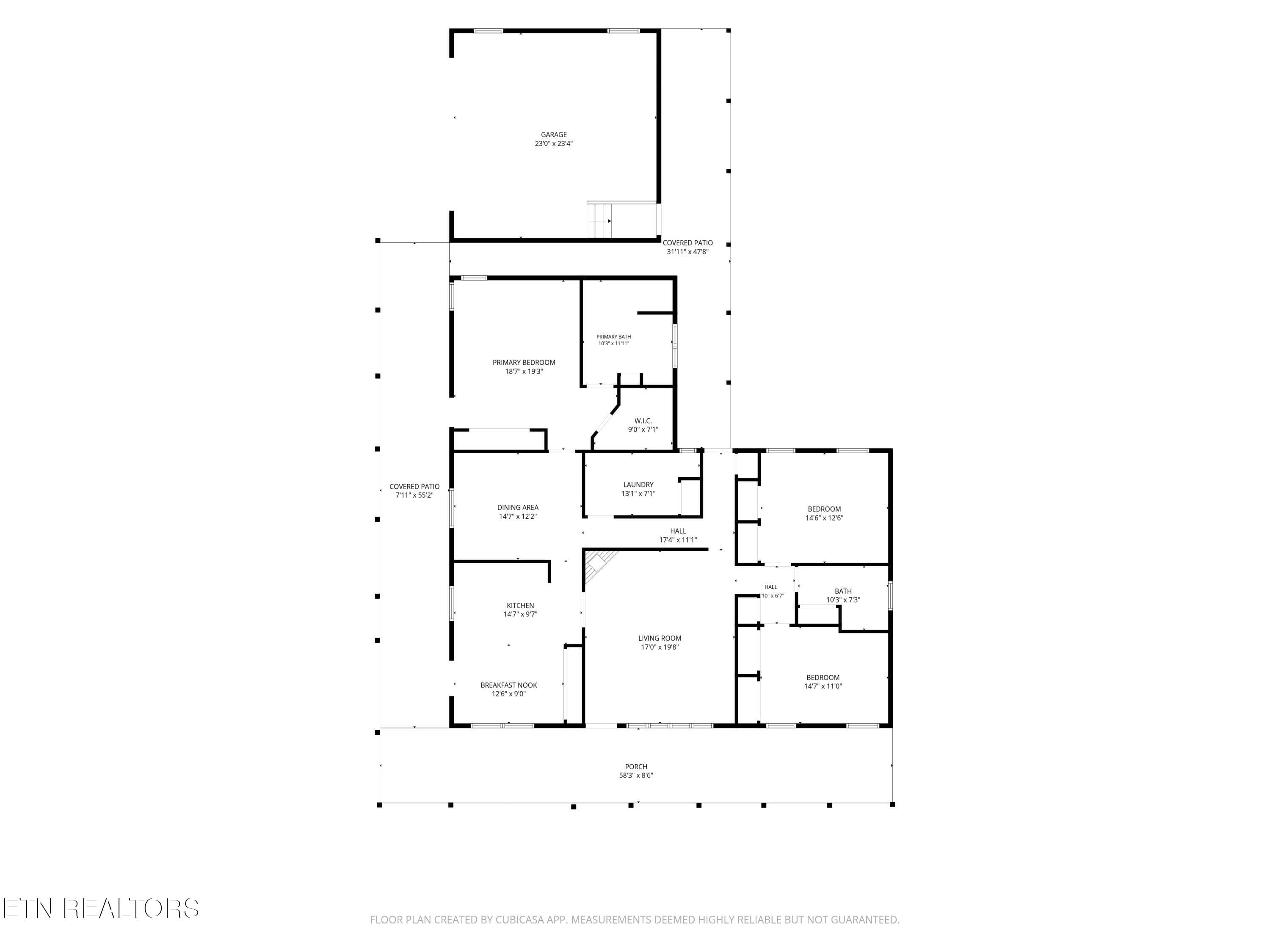 2D Floor plan for 791 Hunters Lane - 791 Hunters Lane, Crossville, TN 38571, Crossville