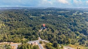 Drone of home pinned - 1728 Stone Bridge Drive, Dandridge, TN 37725