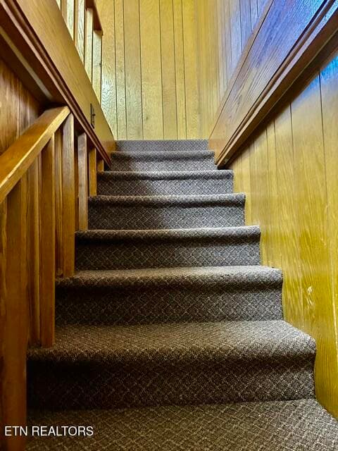 basement stairs - 162 York Drive, Jonesville, VA 24263