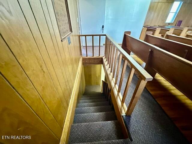stairs to basement. - 162 York Drive, Jonesville, VA 24263
