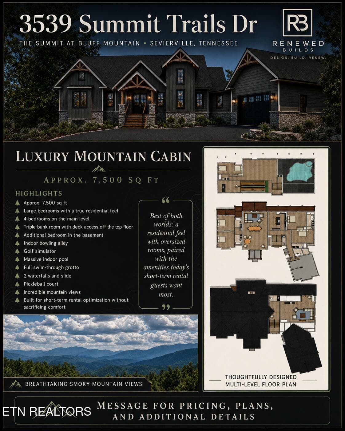 3539 Summit Trails Dr Marketing Flyer 2 - 3539 Summit Trails Drive, Sevierville, TN 37862