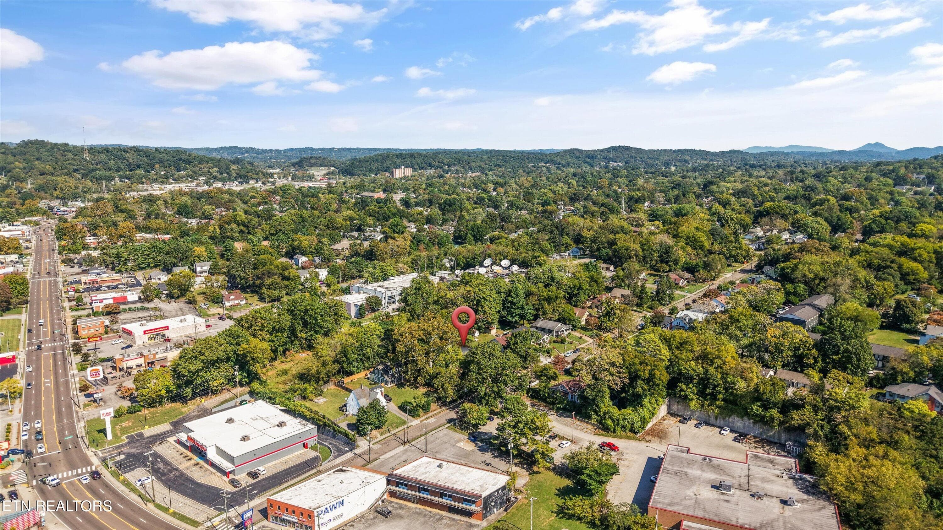 Aerial - 1431 Branson Ave, Knoxville, TN 37917, Knoxville