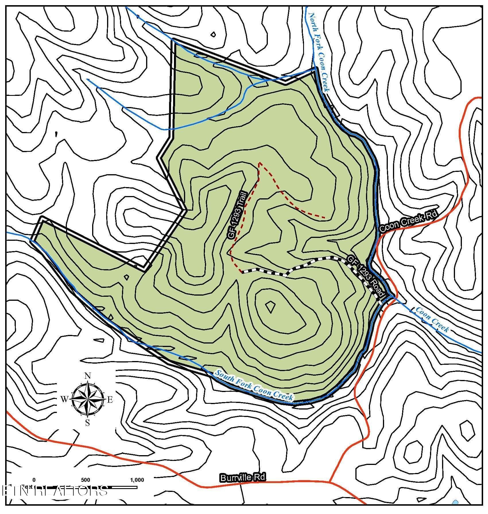 600_GF-1293-Topo - 154 Coon Creek Rd Rd, Sunbright, TN 37872