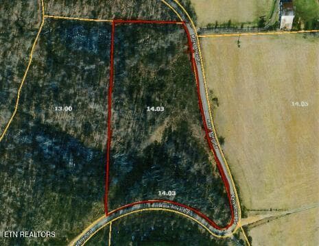 AERIAL VIEW - 5.73ac Mate Allen Rd, Gainesboro, TN 38562, Gainesboro