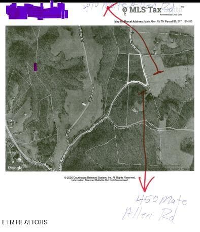 DIRECTIONS MAP - 5.73ac Mate Allen Rd, Gainesboro, TN 38562, Gainesboro