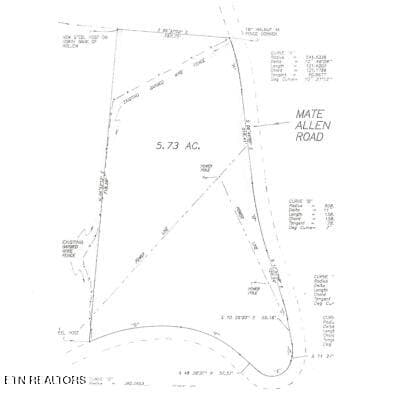 SURVEY - 5.73ac Mate Allen Rd, Gainesboro, TN 38562, Gainesboro