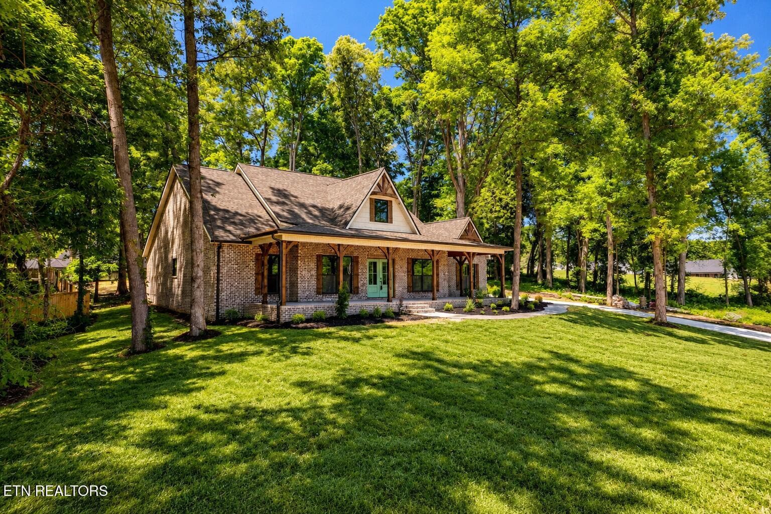 Shaded by mature trees - 5816 Caswell Drive, Greenback, TN 37742