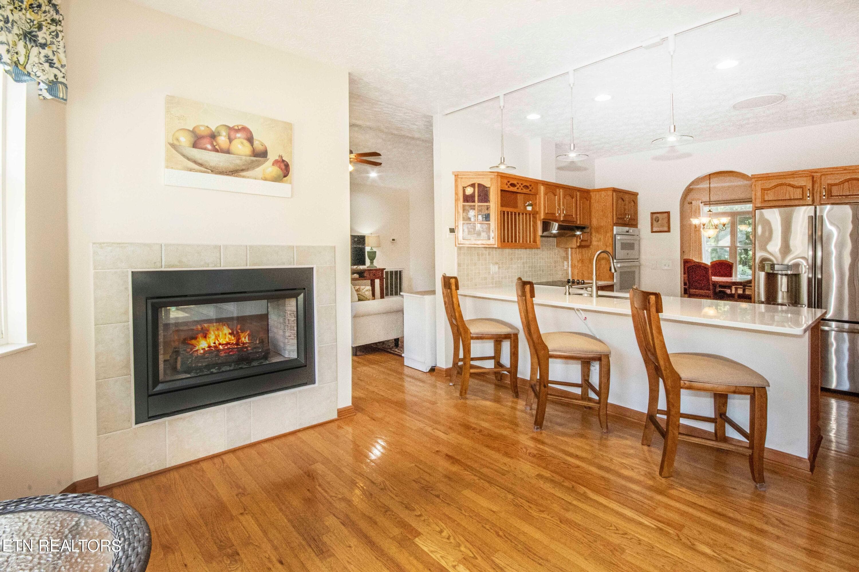 Kitchen fireplace - 169 Oostanali Way, Loudon, TN 37774