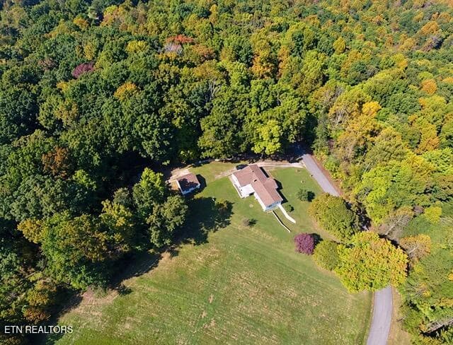 aerial view - 431 Black Oak Rd, Clinton, TN 37716, Clinton