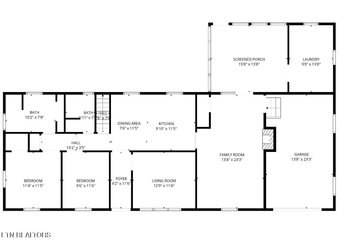 floor plan main level - 431 Black Oak Rd, Clinton, TN 37716, Clinton