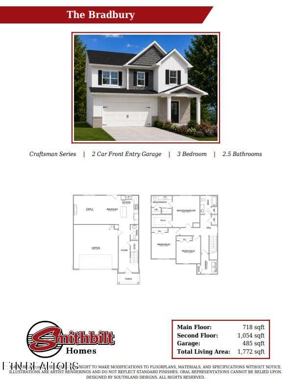 Bradbury Brochure - 6225 Silent Bell Ave Lot 265, Powell, TN 37849, Powell