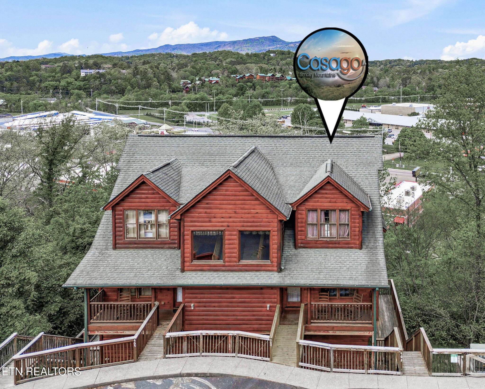 Copy of DJI_0598_with_grass PIN - 460 Big Bear Way, Pigeon Forge, TN 37863