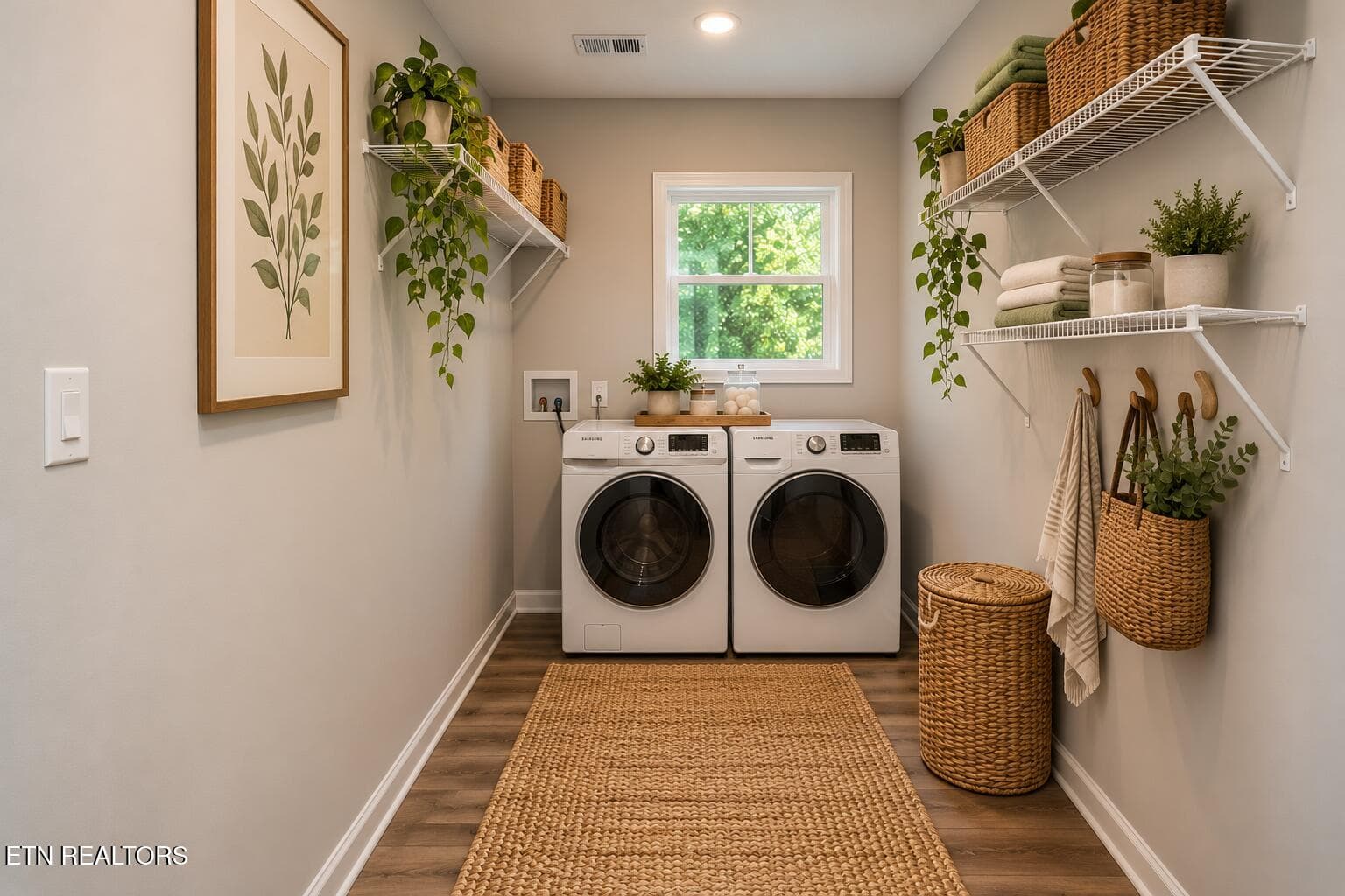 Cozy Modern Farmhouse Laundry Room - 242 Oak St, Maynardville, TN 37807