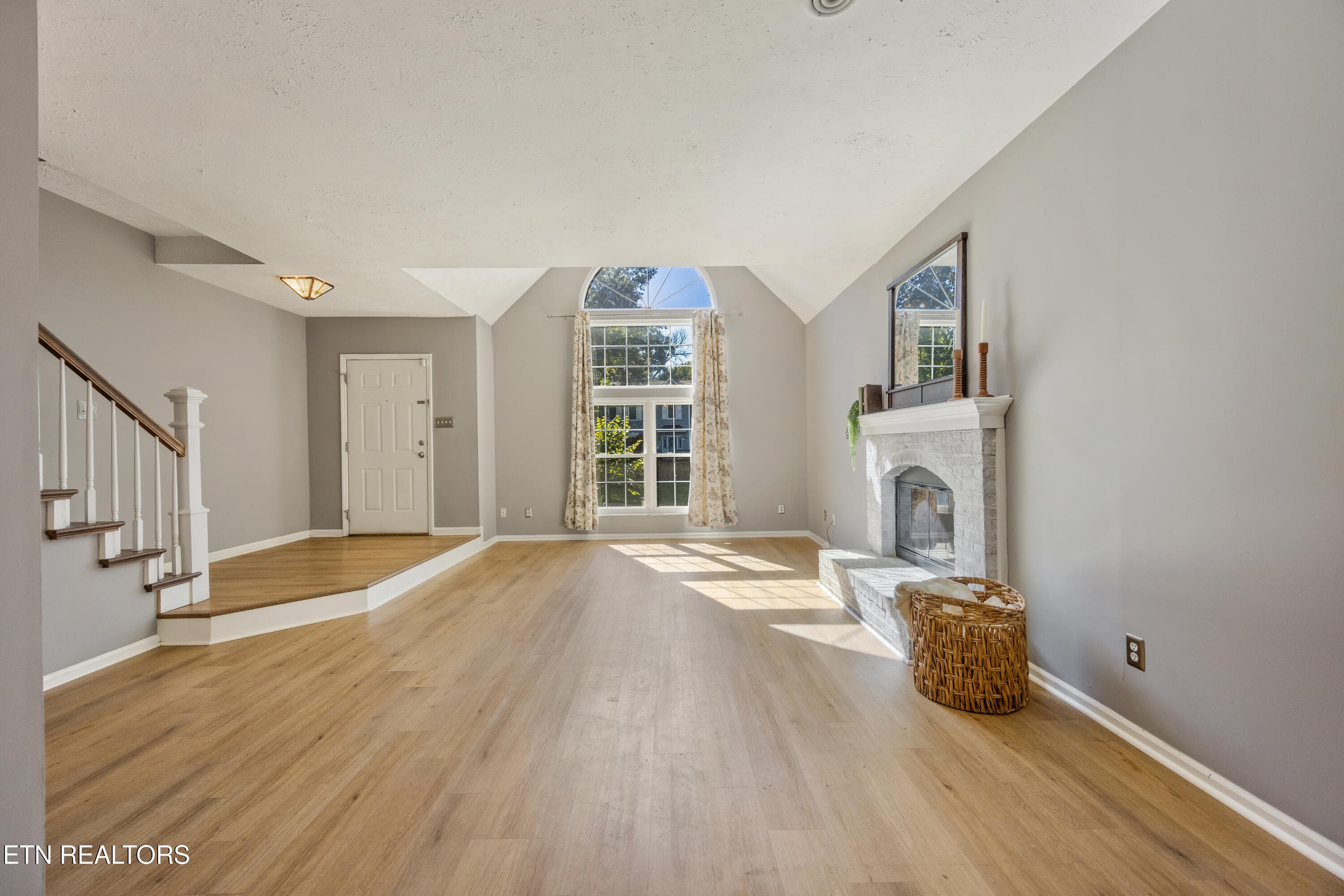 Living room from dining room - 9800 Crestline Drive, Knoxville, TN 37922, Knoxville