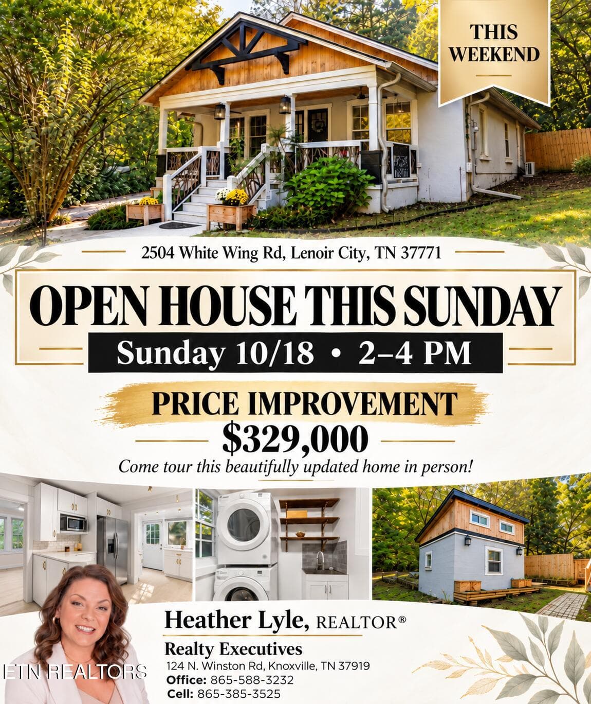 Craftsman Open House Flyer - 2504 White Wing Rd, Lenoir City, TN 37771