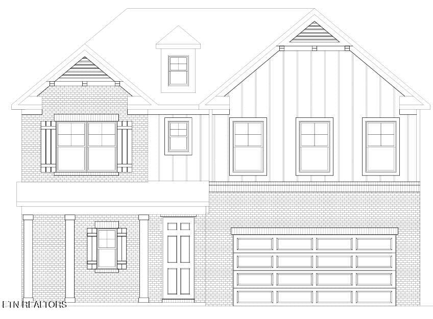IVFS91 Front Elevation - 511 Ivey Willow Lane (Lot 91), Farragut, TN 37934