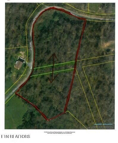 AERIAL MAP - 5.51ac Beaver Lane, Gainesboro, TN 38562, Gainesboro