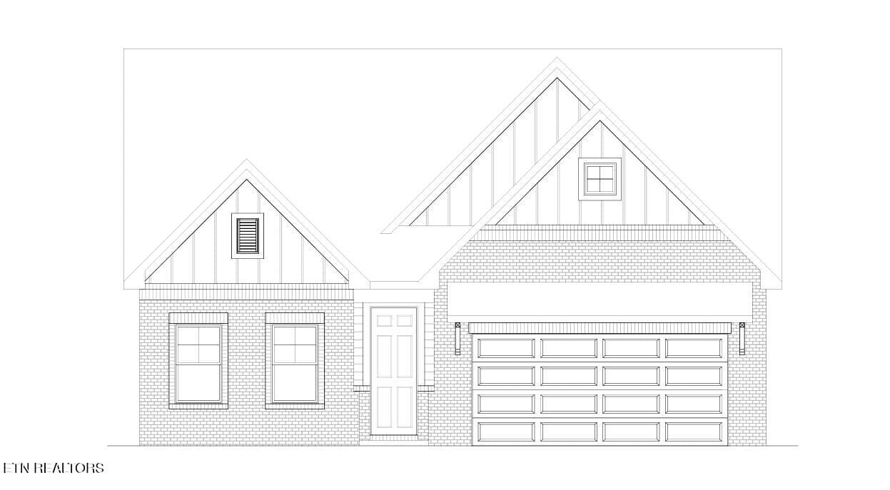 IVFS92 front elevation - 517 Ivey Willow Lane (Lot 92), Farragut, TN 37934