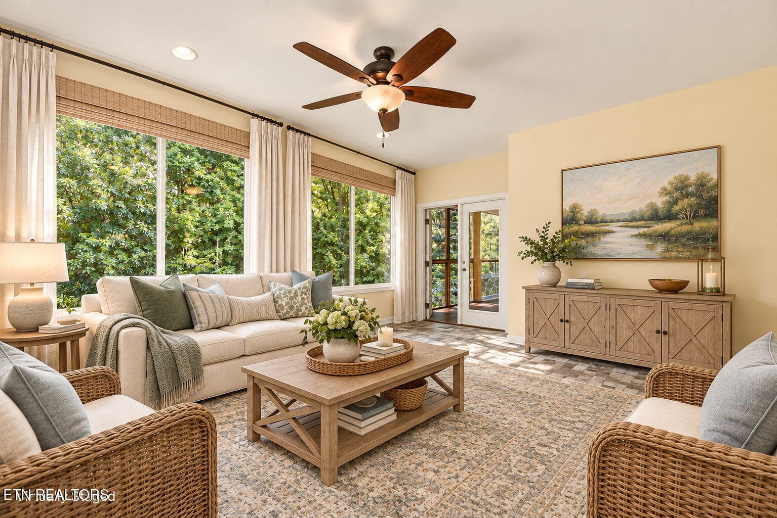 Staged sunroom - 7765 Beals Chapel Rd, Lenoir City, TN 37772