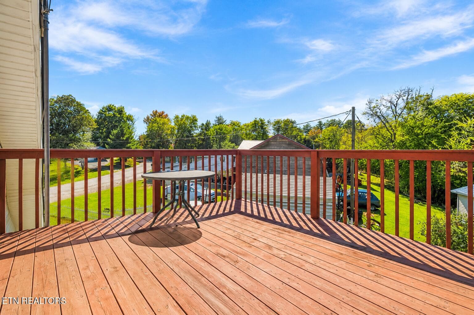 Upstairs side deck - 304 Shaddon Rd, Tellico Plains, TN 37385, Tellico Plains