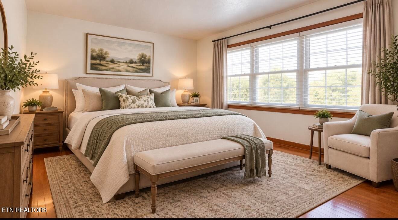 AI assisted front room as a bedroom - 431 Black Oak Rd, Clinton, TN 37716