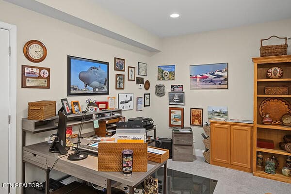 BASEMENT GREAT ROOM OFFICE AREA - 173 Piper Glen, Gray, TN 37615
