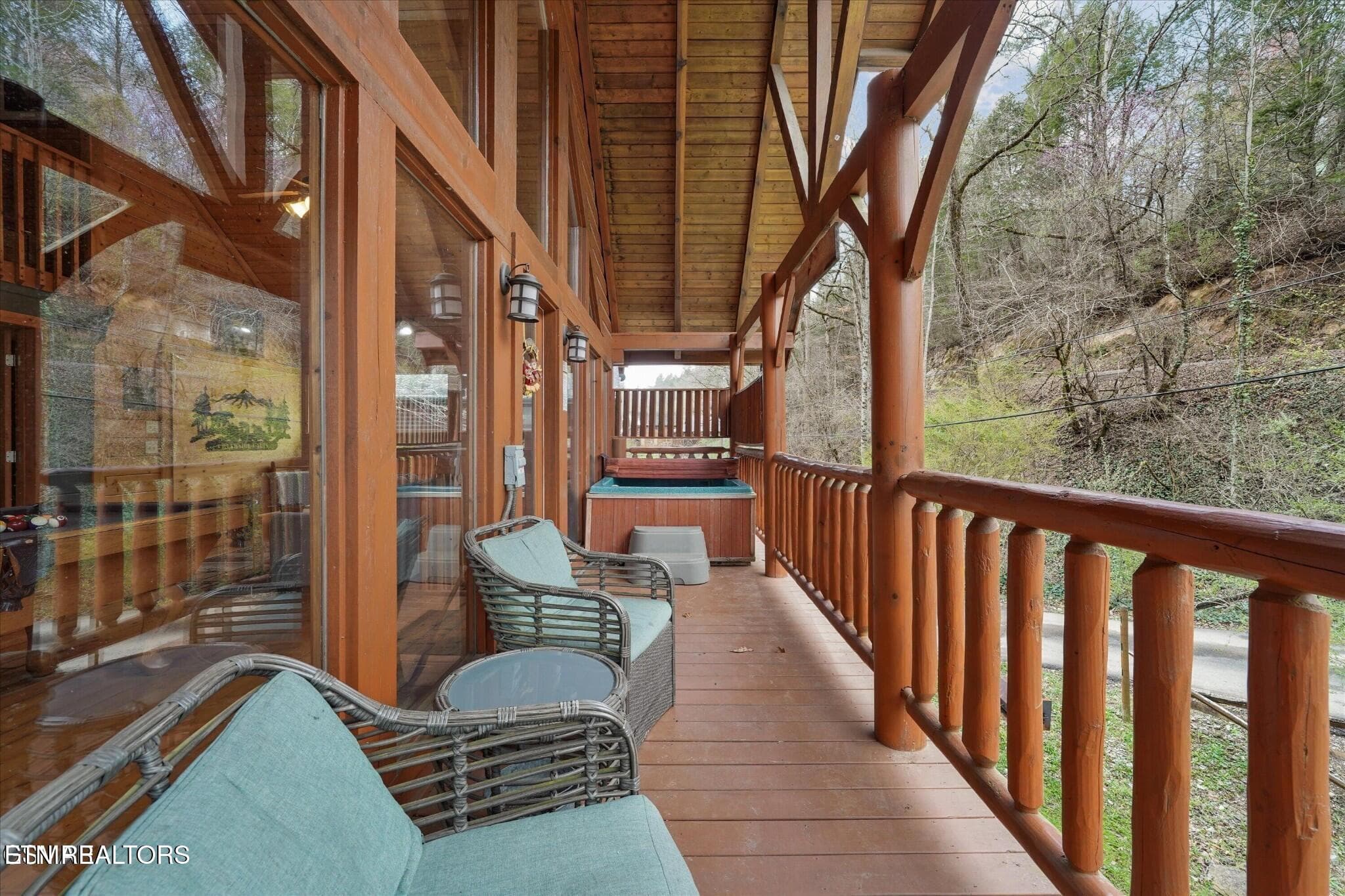 Caney porch 2 - 331 Caney Creek Rd, Pigeon Forge, TN 37863