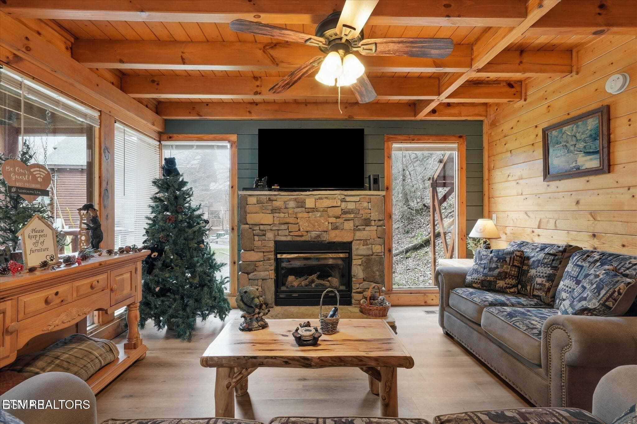 Caney Living Room - 331 Caney Creek Rd, Pigeon Forge, TN 37863