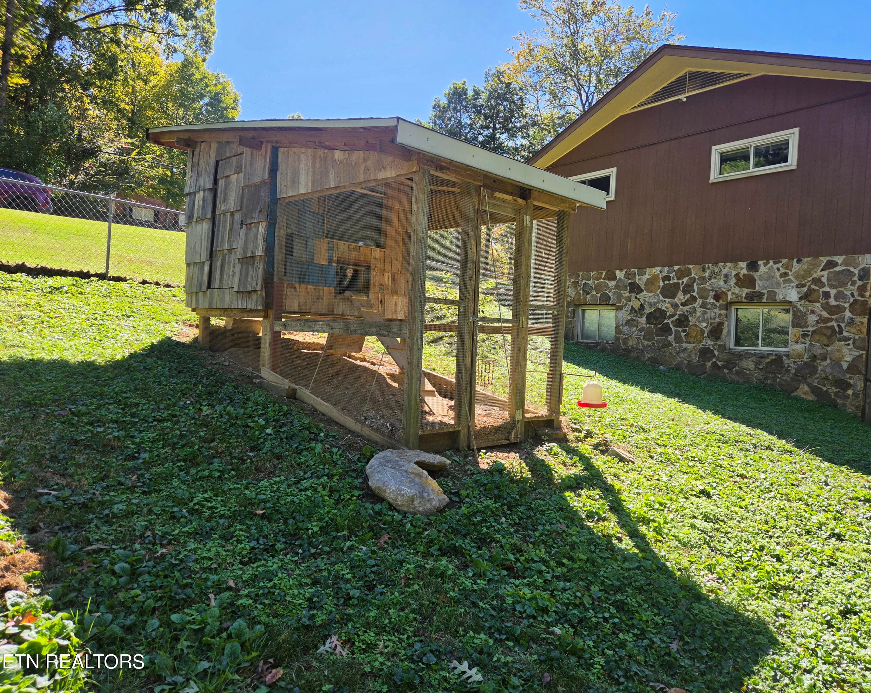 Fenced coop with chickens included! - 131 Cumberland View Drive, Oak Ridge, TN 37830