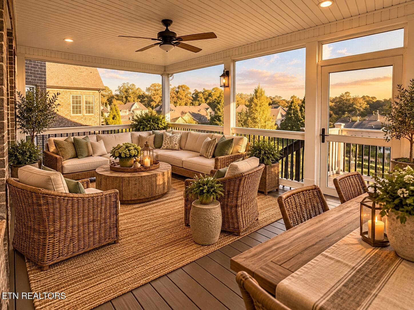 AI rendering of screened patio - 1027 Prince George Parish Drive, Knoxville, TN 37934