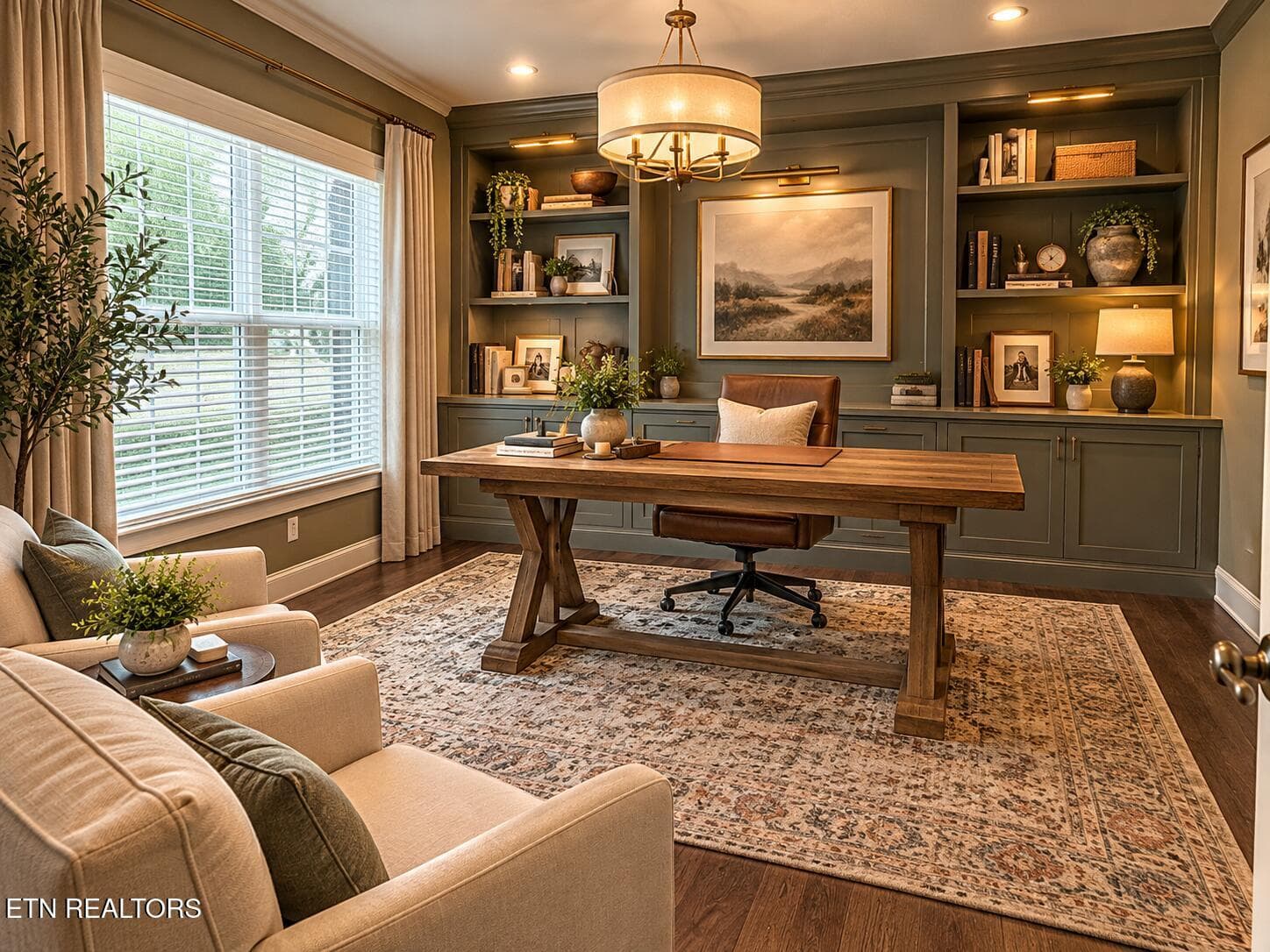 AI rendering of office - 1027 Prince George Parish Drive, Knoxville, TN 37934