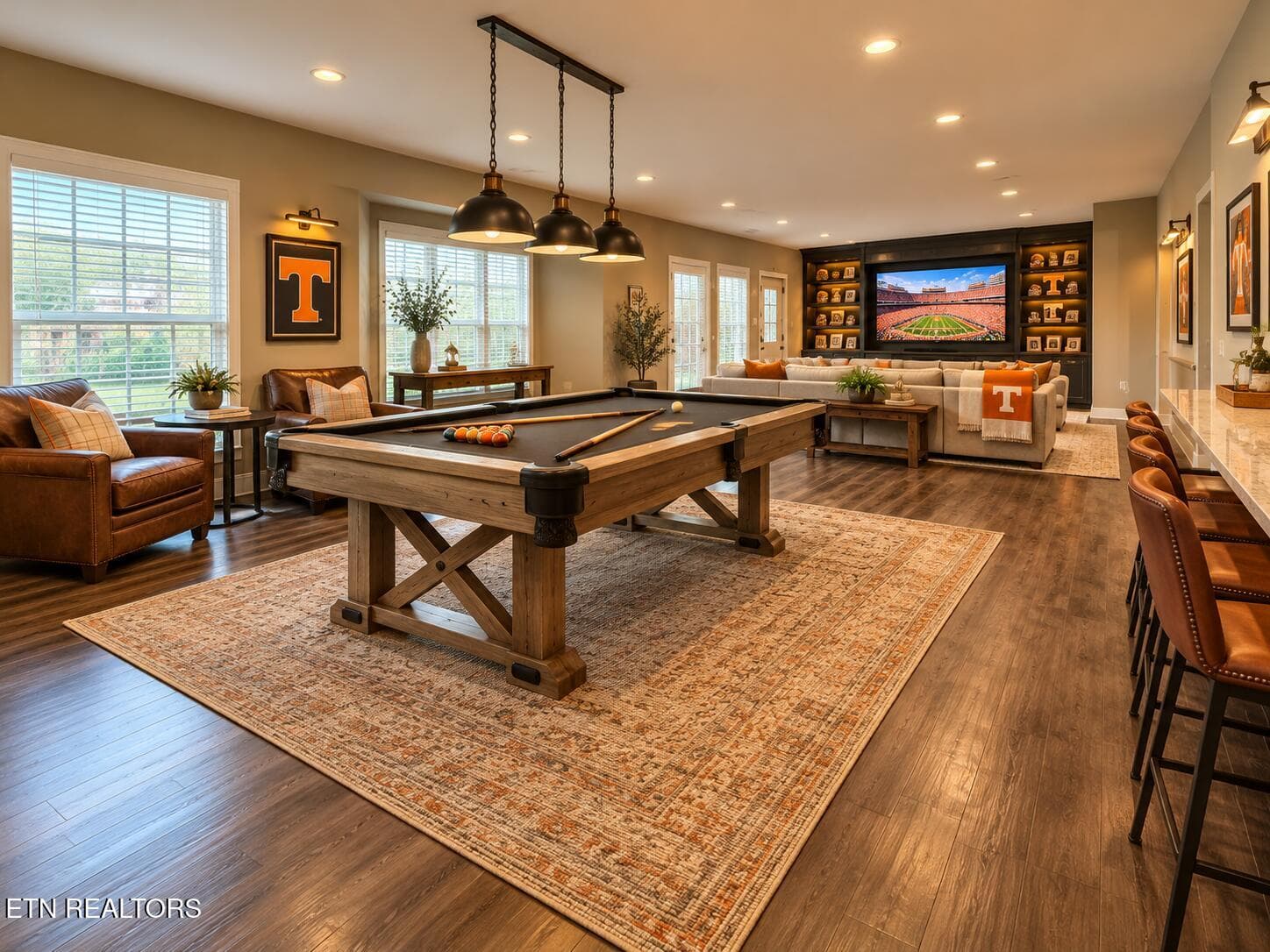 AI rendering of rec room - 1027 Prince George Parish Drive, Knoxville, TN 37934