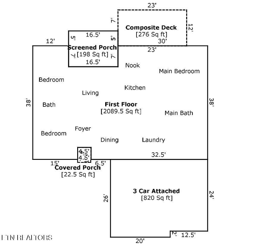 Appraiser Sketch - 257 Ootsima Way, Loudon, TN 37774