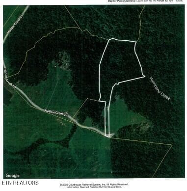 AERIAL MAP - 7.08ac Hollow Creek Lane, Clarkrange, TN 38553