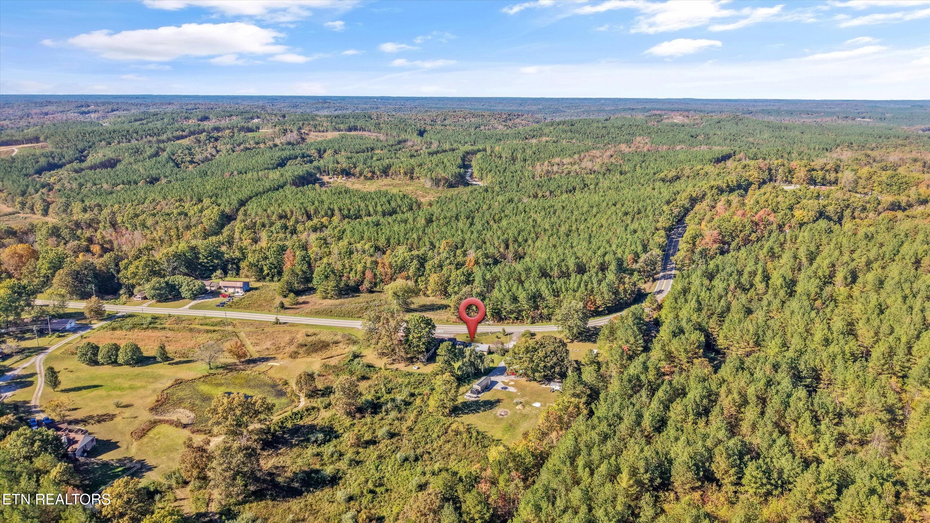 Aerial Overall Property View - 9476 Morgan County Hwy, Sunbright, TN 37872