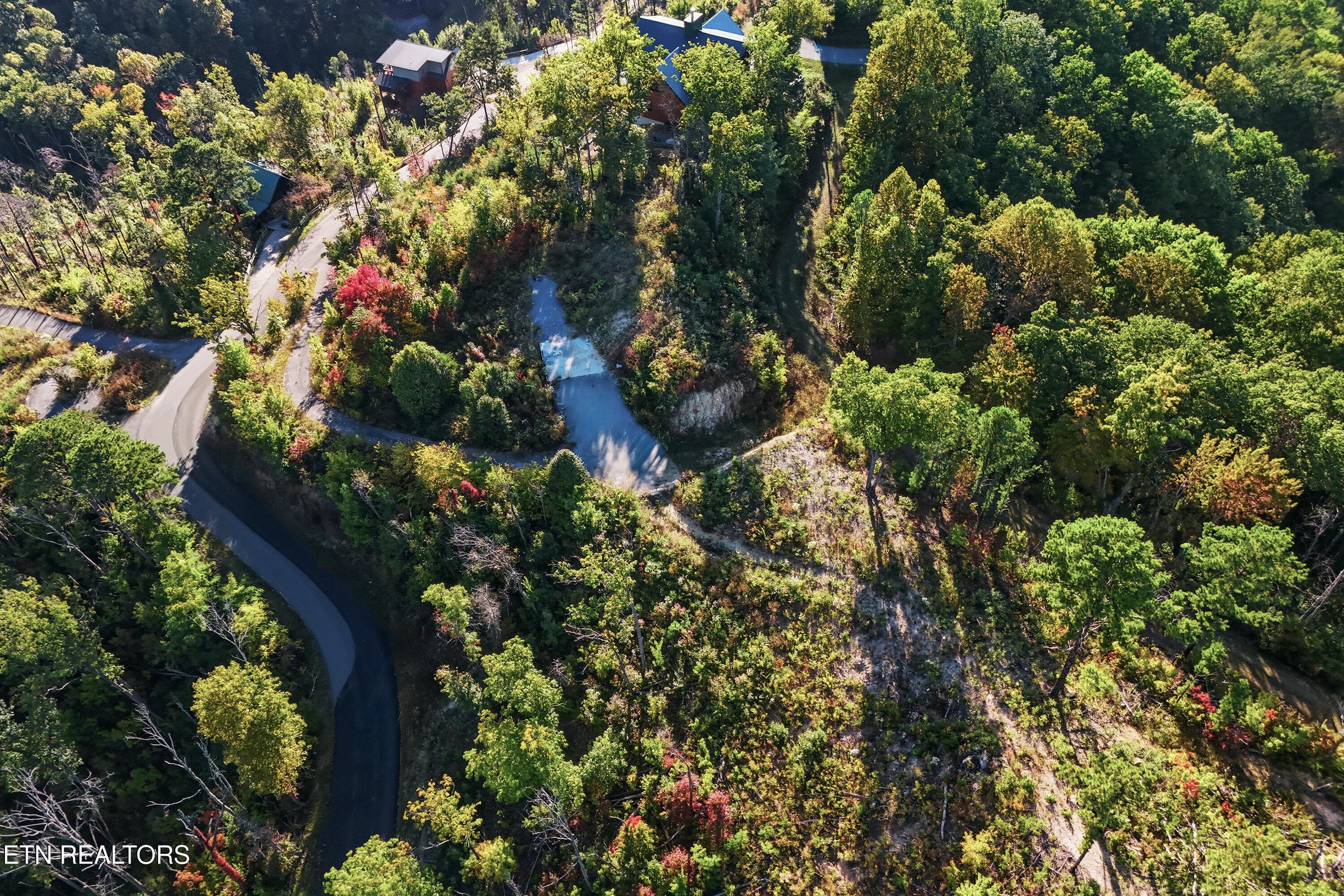 Drone of property - 2602 Hatcher Mountain Rd, Sevierville, TN 37862