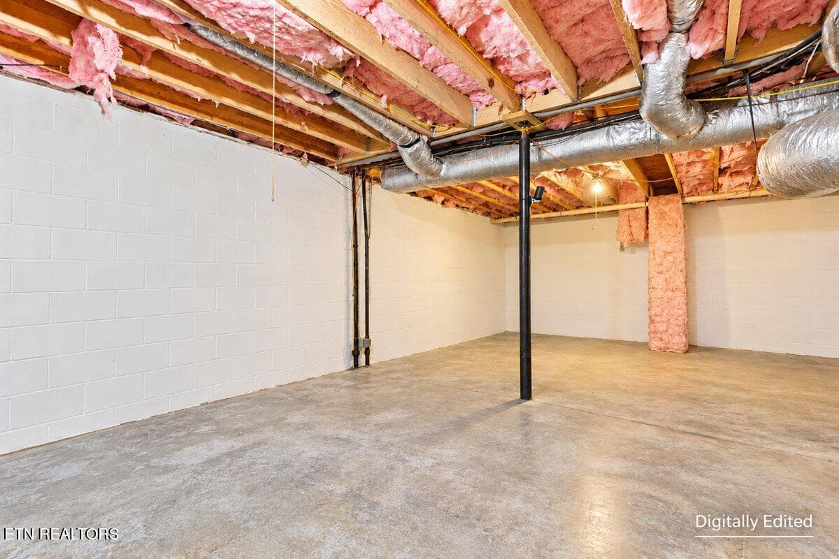 31-Digitally Edited Basement Interior - 478 Bunch Rd, Blaine, TN 37709